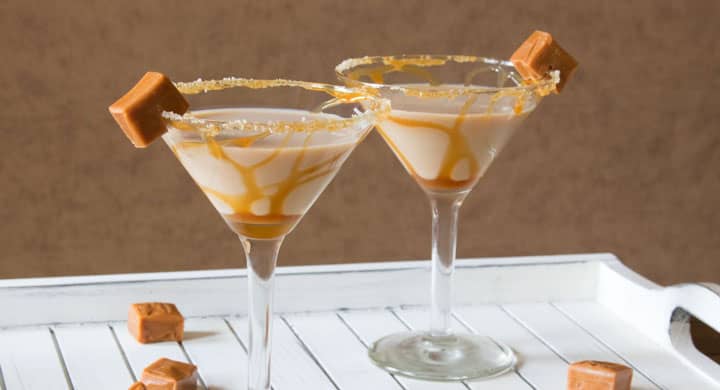 Salted Caramel Martini - FoodieJunk